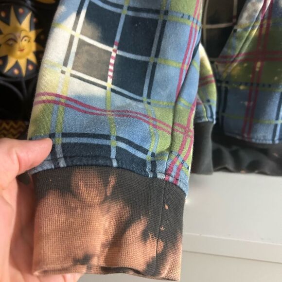 Air Jordan Essential Blue Green Plaid Holiday Hoodie DV1578-333 Men’s Size M - Picture 4 of 14